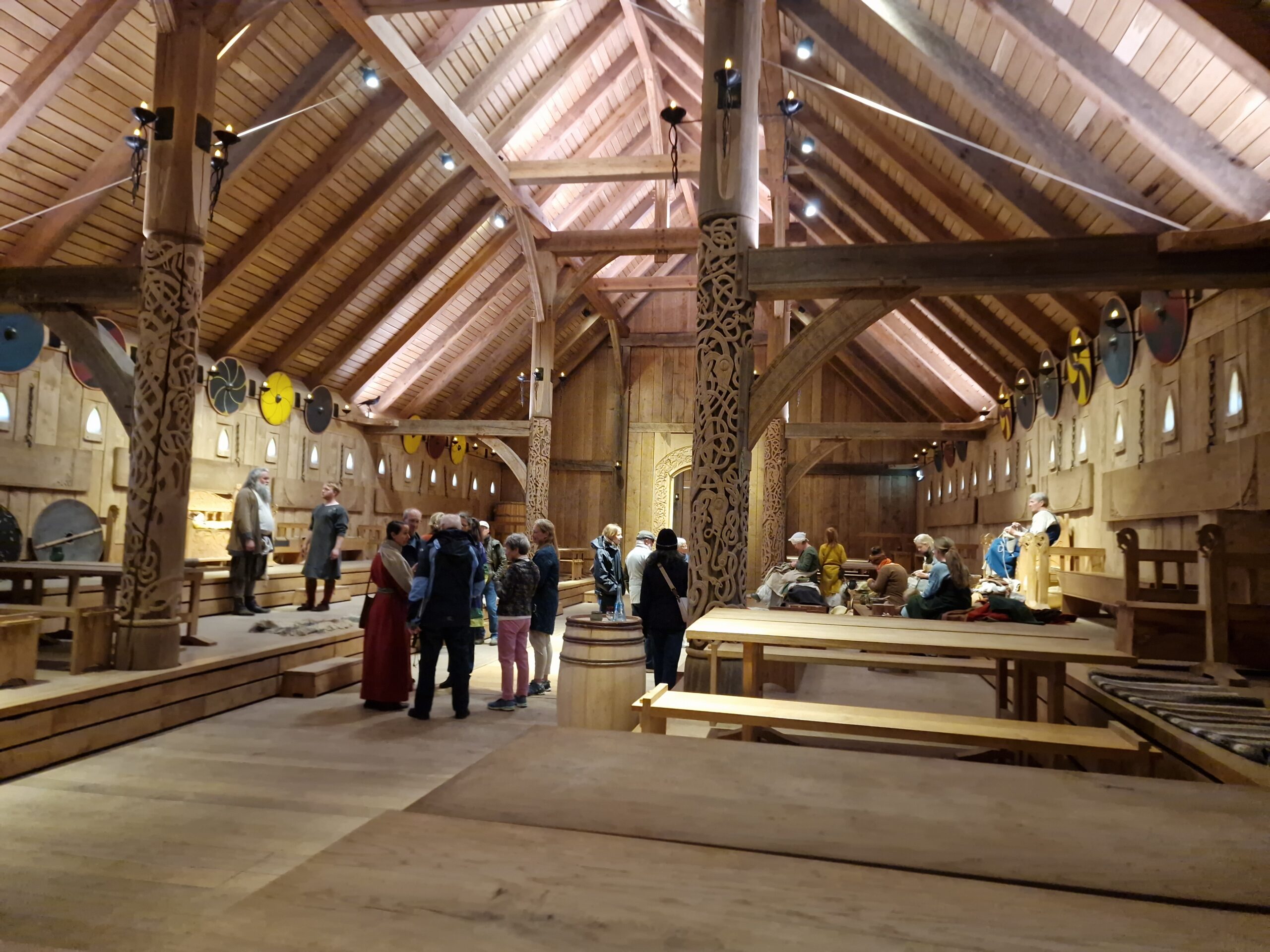 Denmark's largest Viking hall at Sagnlandet Lejre